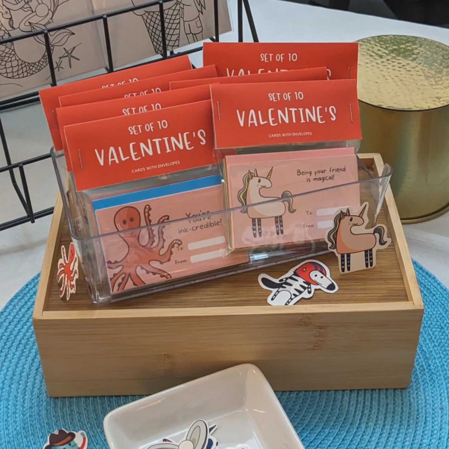 Kids Valentine's Card Set