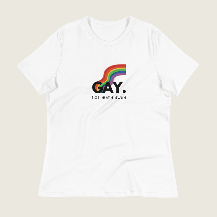 GAY. not going away