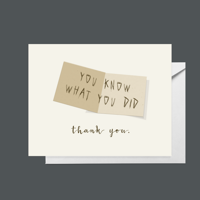 You Know What You Did_Thank you