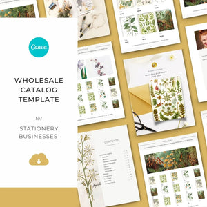 8.5”x11” Wholesale Catalog, Line Sheet Template, Editable Wholesale Template, Sales Sheet, Price List Template, Canva Linesheet Catalogue