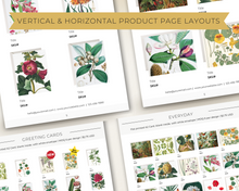 Load image into Gallery viewer, 8.5”x11” Wholesale Catalog, Line Sheet Template, Editable Wholesale Template, Sales Sheet, Price List Template, Canva Linesheet Catalogue