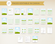 Load image into Gallery viewer, 8.5”x11” Wholesale Catalog, Line Sheet Template, Editable Wholesale Template, Sales Sheet, Price List Template, Canva Linesheet Catalogue