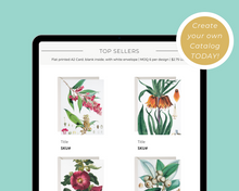 Load image into Gallery viewer, 8.5”x11” Wholesale Catalog, Line Sheet Template, Editable Wholesale Template, Sales Sheet, Price List Template, Canva Linesheet Catalogue