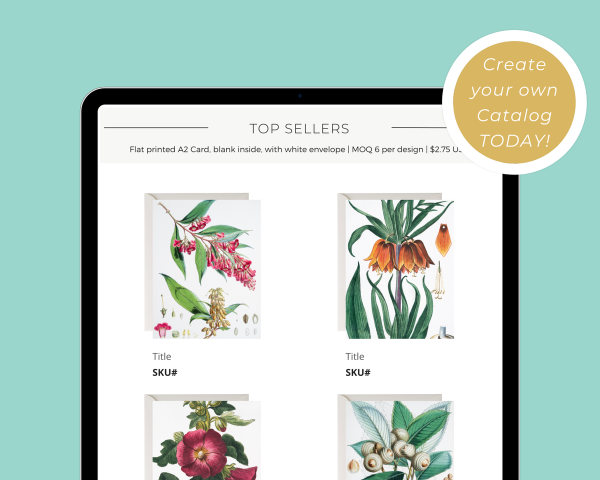 8.5”x11” Wholesale Catalog, Line Sheet Template, Editable Wholesale Te